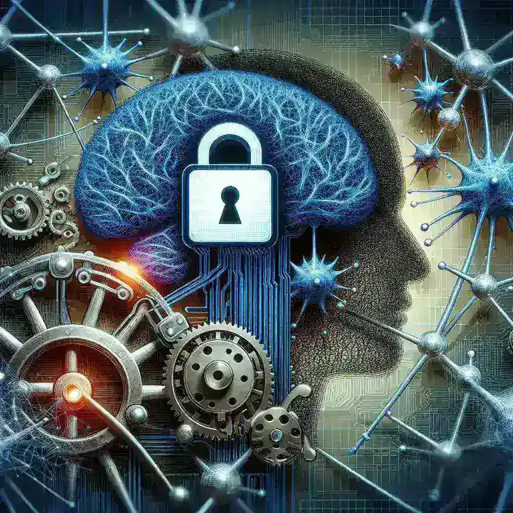 "Ilustrasi menunjukkan peran penting perusahaan AI sebagai infrastruktur untuk privasi, dalam konteks regulasi Uni Eropa tentang teknologi dan perlindungan data."