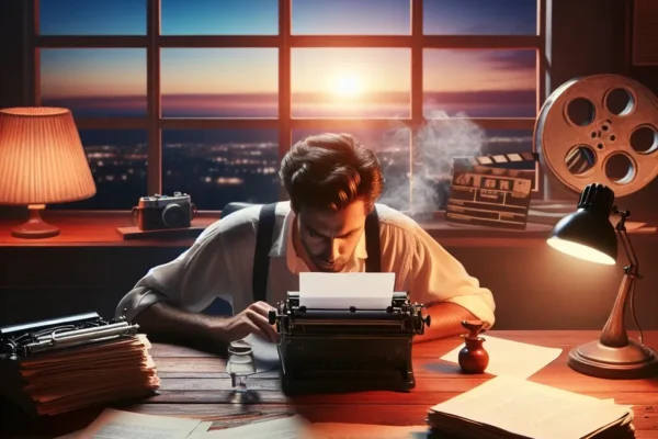 "Visual representation of the top apps for script and screenplay writing, showcasing user-friendly interfaces and creative tools for filmmakers, featured in the article 'Aplikasi Terbaik untuk Menulis Skrip dan Naskah Film'."